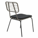 Naoki chair metal black-pe gray. - Image 2
