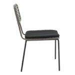 Naoki chair metal black-pe gray. - Image 3