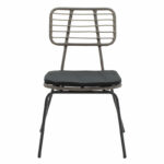 Naoki chair metal black-pe gray. - Image 4