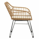 Naoki metal chair black-pe natural - Image 3