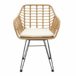 Naoki metal chair black-pe natural - Image 4