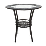 Lounge set 3pcs Saylor metal-pe rattan brown - Слика 3