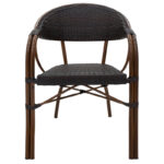 Armchair Paula metal-pe rattan brown - Image 4