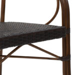 Armchair Paula metal-pe rattan brown - Image 6