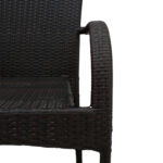 Armchair Laura metal-pe rattan brown - Image 5