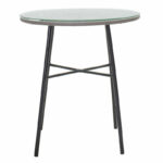 Gaus table metal black-pe gray-glass D70x74cm - Слика 2