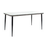 Naoki dining set 5pcs pe gray-metal black - Слика 3