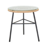 Lounge set 3pcs Gaus pe natural-metal black - Слика 3