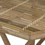 Nando folding bamboo table natural 114x100x75cm - Image 5