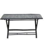 Badou folding bamboo table black 150x80x77cm - Слика 2