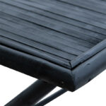 Badou folding bamboo table black 150x80x77cm - Слика 4