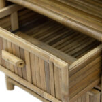 Bedside table Ofra bamboo natural 56x46x69cm - Слика 4