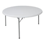 One-piece catering-conference table Comfort white round D150x74cm