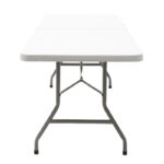 Rodeo catering table folding-suitcase white 240x76x74cm - Слика 5