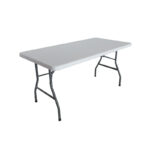 Catering-conference table Aprilia white one-piece surface 152x76x74cm