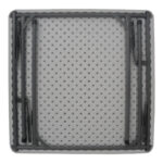 Foldable Comfort catering table in white color 80x80x74cm - Image 2