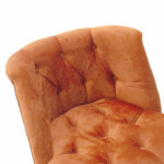 Armchair Loreta burgundy red velvet and walnut leg 59x64x73cm - Слика 6