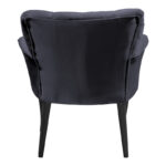 Armchair Samara velvet anthracite-black legs 54x71x79cm - Image 5