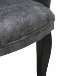 Armchair Samara velvet anthracite-black legs 54x71x79cm - Image 6