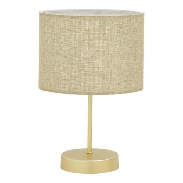 Столна ламба PWL-0961 Е27 беж кафеава-златна D22x32см