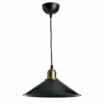 Ceiling light PWL-0964 Ε27 black-bronze antique D30x14.5cm