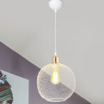 Ceiling light PWL-0977 E27 white-golden D26x33cm - Image 2