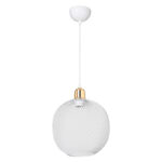 Ceiling light PWL-0977 E27 white-golden D26x33cm - Image 3