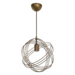Ceiling light PWL-0980 golden E27  D28x75cm - Image 3