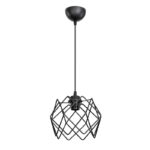 Ceiling light PWL-1021 Ε27 metal black D23.5x16cm - Слика 3