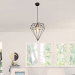 Ceiling light PWL-1022 Ε27 metal black D30x35cm - Image 2