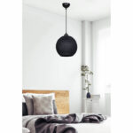 Ceiling light Leshia Ε27  black D26x26cm - Слика 2