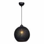 Ceiling light Leshia Ε27  black D26x26cm - Слика 3