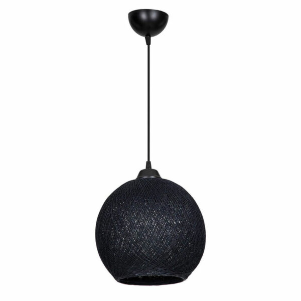 Ceiling light Leshia Ε27  black D26x26cm