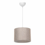Ceiling light PWL-1115 Ε27 beige-white D22x16,5cm