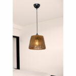 Ceiling light PWL-1116 Ε27 brown D20x15cm - Слика 2