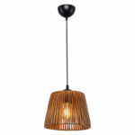 Ceiling light PWL-1116 Ε27 brown D20x15cm - Слика 3