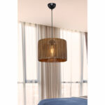 Ceiling light PWL-1117 Ε27 brown D30.5x20cm - Слика 2