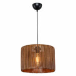 Ceiling light PWL-1117 Ε27 brown D30.5x20cm - Слика 3