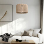 Ceiling light PWL-1118 Ε27 natural D30x24cm - Слика 2