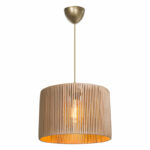 Ceiling light PWL-1118 Ε27 natural D30x24cm - Слика 3