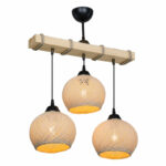 Ceiling light Fiona Ε27 cream-natural 50x20x63cm - Image 3