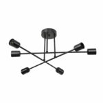 Ceiling light PWL-1122 Ε27 black D61x25cm - Слика 3