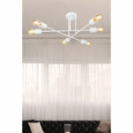 Ceiling light PWL-1122 Ε27 white D61x25cm - Image 2