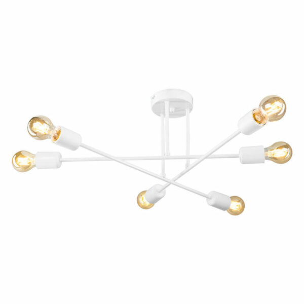 Ceiling light PWL-1122 Ε27 white D61x25cm