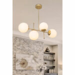 Ceiling light PWL-1128 Ε27 golden 70x20x35cm - Слика 2