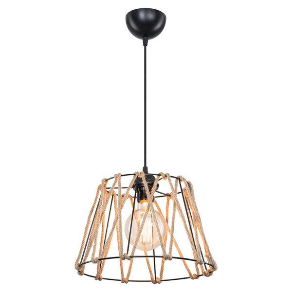 Ceiling light PWL-1160 E27  black-ropa 31x23.5cm
