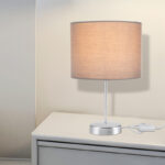 Table lamp PWL-1183 Ε27 anthracite-silver D22x36.5cm - Слика 3