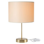 Table lamp PWL-1183 Ε27 cream-golden D22x36.5cm - Слика 2