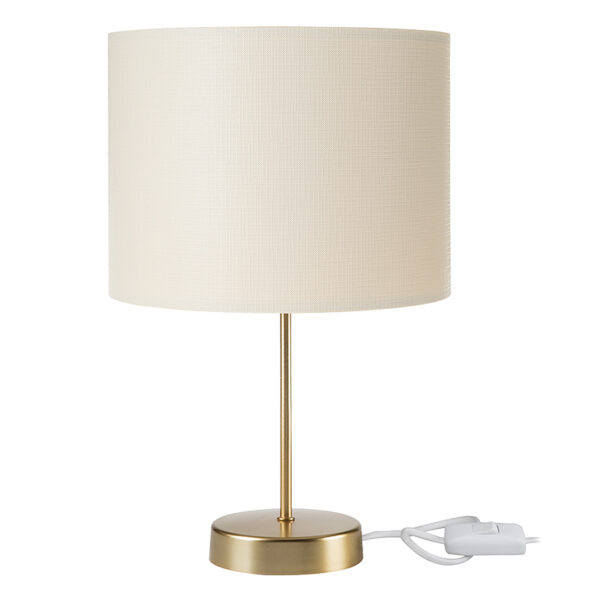 Table lamp PWL-1183 Ε27 cream-golden D22x36.5cm