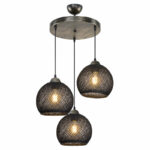 Ceiling light PWL-1121 Ε27 black-bronze D40x80cm - Image 2